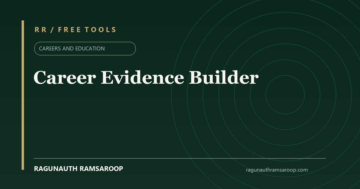 Career Evidence Builder share preview