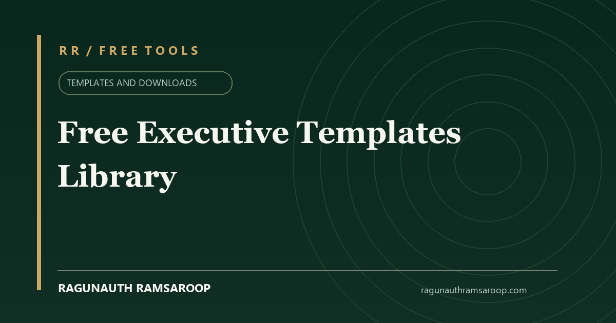 Free Executive Templates Library share preview
