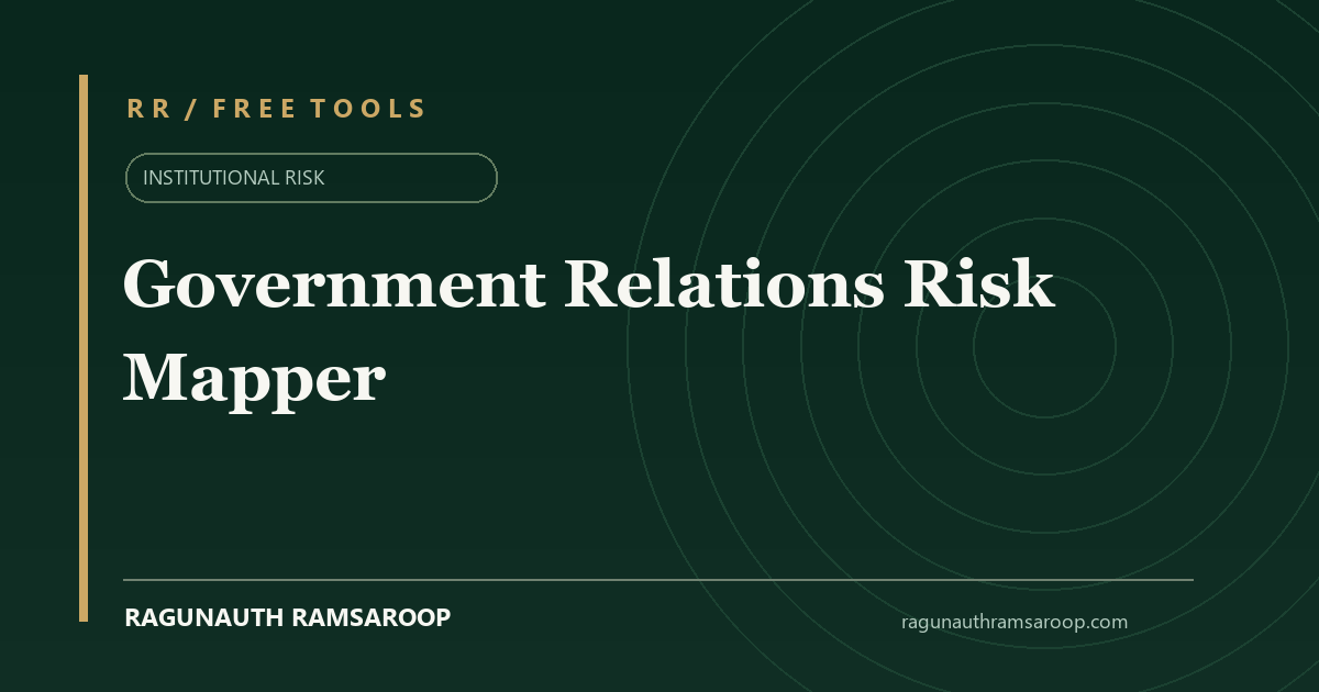 Government Relations Risk Mapper share preview