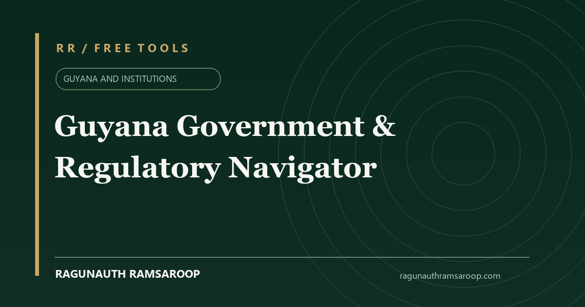 Guyana Government & Regulatory Navigator share preview
