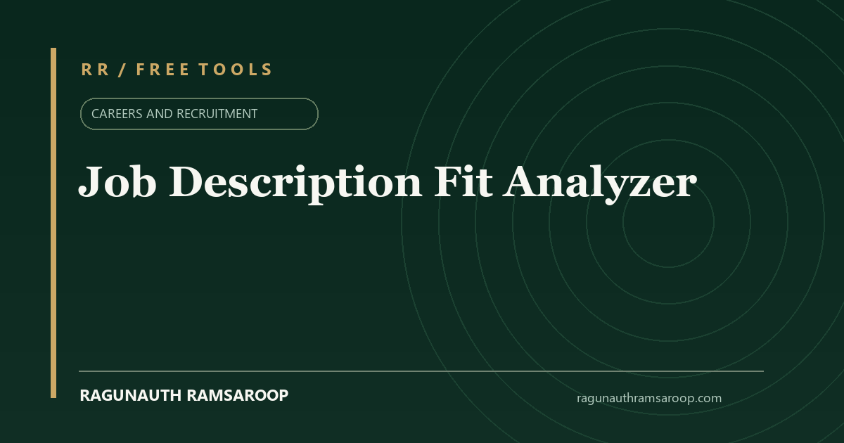 Job Description Fit Analyzer share preview