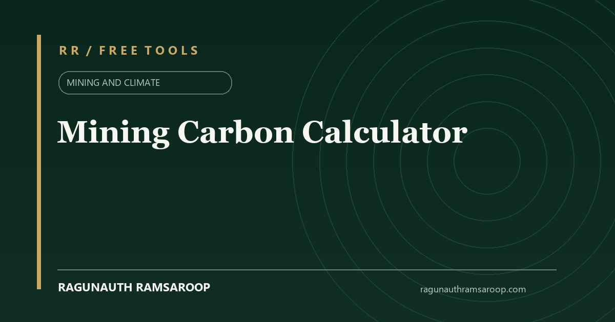 Mining Carbon Calculator share preview