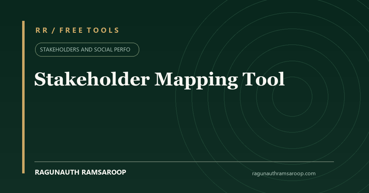 Stakeholder Mapping Tool share preview